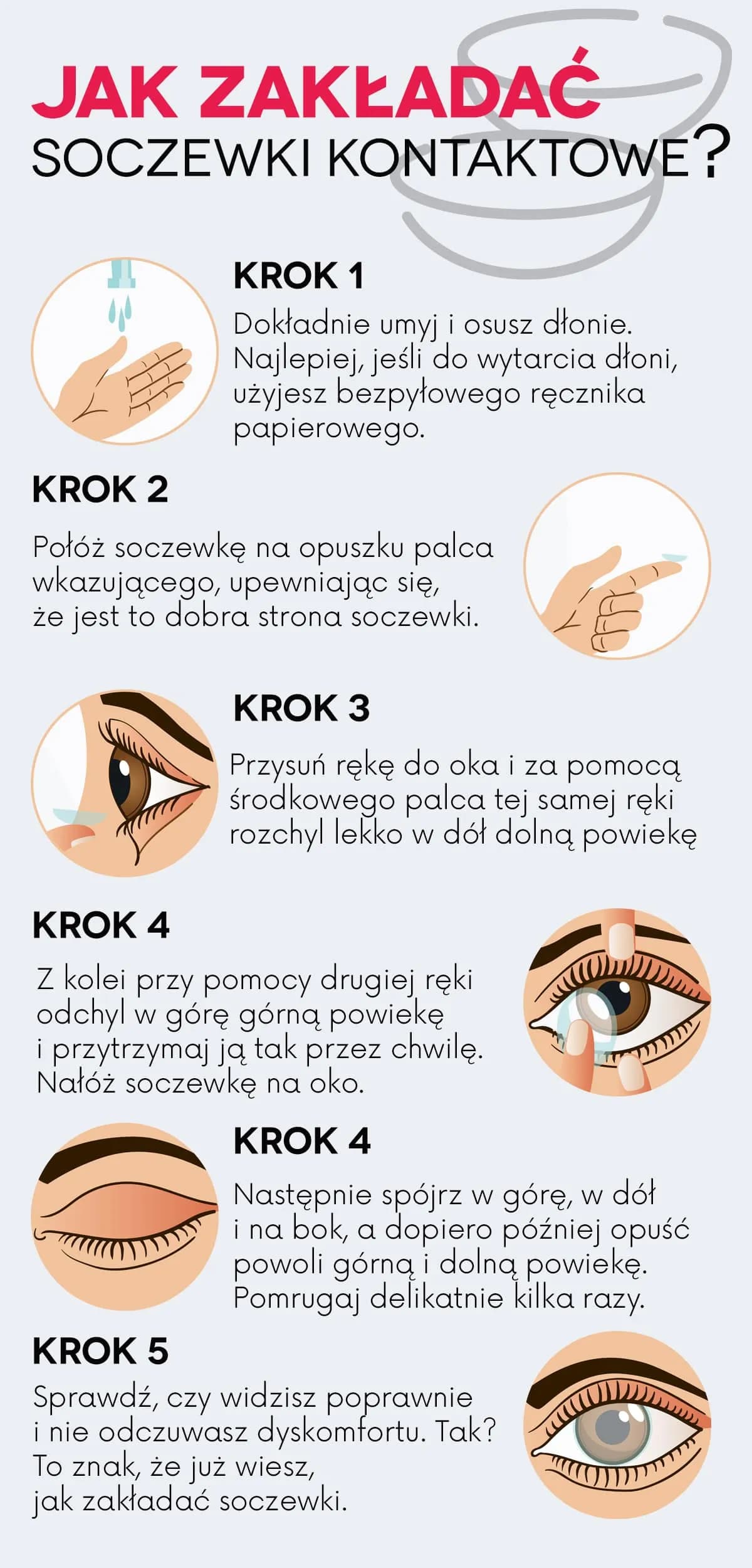 Jak zakładać i zdejmować soczewki - unikaj powszechnych błędów